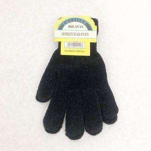 NEW Bravo Chenille Winter Stretch Gloves, Black